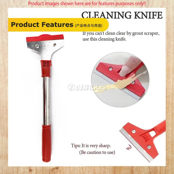 MULTIPURPOSE GLASS SCRAPER CLEANER (4'' X 34CM) BIG - Image 6