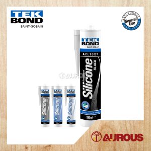 TEKBOND ACETOXY HI PERFORMANCE SILICONE SEALANT FOR GENERAL PURPOSE 280ML (BLACK, CLEAR, GREY, WHITE)