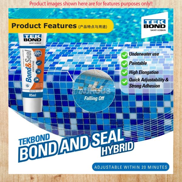 TEKBOND BOND & SEAL HYBRID MS SEALANT - WHITE 280ML - Image 4