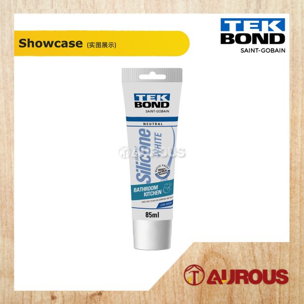TEKBOND NEUTRAL SANITARY SILICONE SEALANT FOR BATHROOM & KITCHEN 85ML (BLACK, CLEAR, WHITE) - Image 3