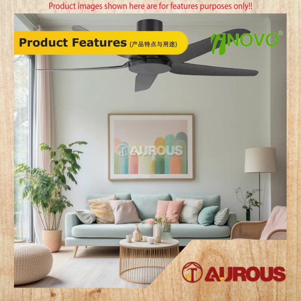 REGAIR INOVO Z-SERIES 46”/56” CEILING FAN 5 BLADES WITH DC MOTOR 8+8 SPEED FORWARD REVERSE (MT46/MT56) - Image 5