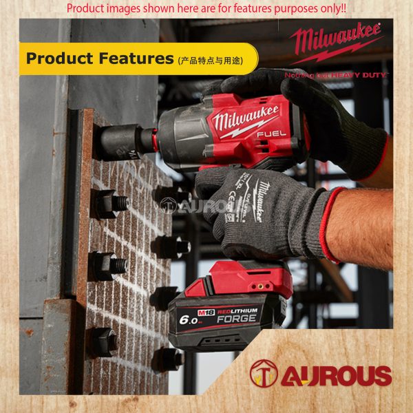 MILWAUKEE M18 FUEL GEN III 1/2'' 2169NM HIGH TORQUE IMPACT WRENCH M18 FHIW2F12-0X0 (BARE TOOL) - Image 9