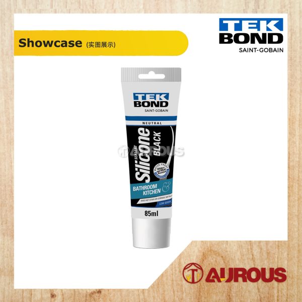 TEKBOND NEUTRAL SANITARY SILICONE SEALANT FOR BATHROOM & KITCHEN 85ML (BLACK, CLEAR, WHITE) - Image 2