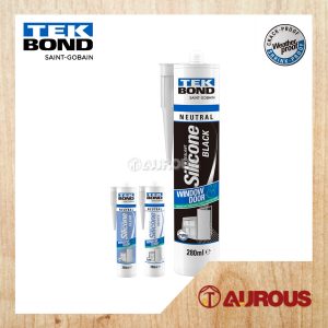 TEKBOND NEUTRAL WINDOW & DOOR HI WEATHERPROOF SILICONE SEALANT 280ML (BLACK, CLEAR, WHITE)
