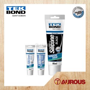TEKBOND NEUTRAL WINDOW & DOOR HI WEATHERPROOF SILICONE SEALANT 85ML (BLACK, CLEAR, WHITE)