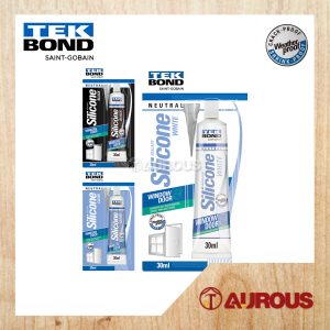 TEKBOND NEUTRAL WINDOW & DOOR HI WEATHERPROOF SILICONE SEALANT 30ML (BLACK, CLEAR, WHITE)