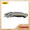 DELI UTILITY KNIFE ALUMINUM SHELL WITH 3 PCS SK5 REFILL BLADE (DL410)