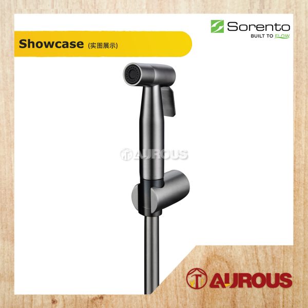 SORENTO SRT95SS HAND BIDET C/W 1.2M PVC FLEXIBLE HOSE SPRAY SET WITH HOLDER (SRT95SS-FRG / SRT95SS-GM) - Image 2