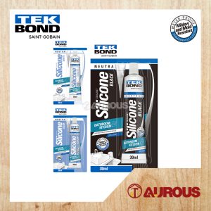 TEKBOND NEUTRAL SANITARY SILICONE SEALANT FOR BATHROOM & KITCHEN 30ML (BLACK, CLEAR, WHITE)