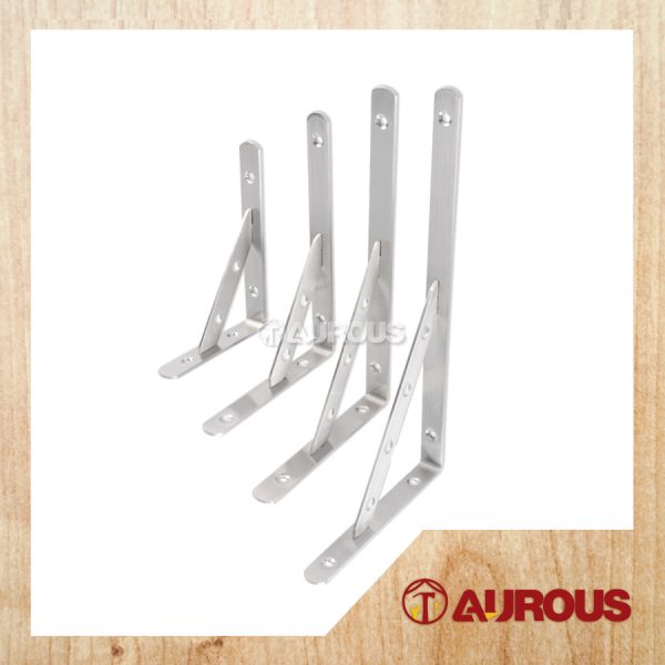 H/D STAINLESS STEEL SHELF BRACKET (6'' x 4'' / 10'' x 6'' / 12 x 6 1/2'' / 14'' x 9'')  (1 PIECE)