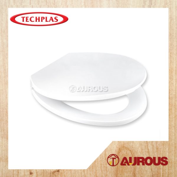 TECHPLAS HEAVY DUTY SUPREME SOFT CLOSE TOILET SEAT & COVER (TSS-4126 - 1.65KG)