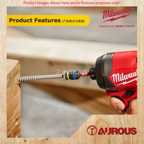 MILWAUKEE SHOCKWAVE IMPACT DUTY QUIK CLEAR  MAGNETIC NUT DRIVER SET (2PCS/PKT) 49-66-4568 - Image 6