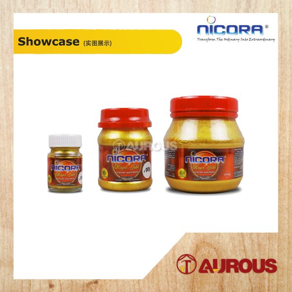 Nicora Exterior Interior Royal Gold Paint (30g , 90g , 250g) - Image 2