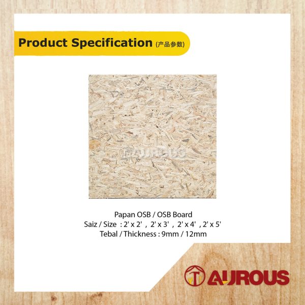 OSB BOARD SUPERFINISHED (ROUGH WOODGRAIN SURFACE) PAPAN OSB CUT TO SIZE (THICKNESS : 9MM/12MM) (PER PIECE) DELIVERY KLANG VALLEY AREA ONLY - Image 5