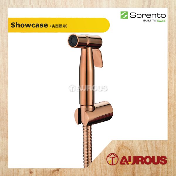SORENTO SRT95SS HAND BIDET C/W 1.2M PVC FLEXIBLE HOSE SPRAY SET WITH HOLDER (SRT95SS-FRG / SRT95SS-GM) - Image 3