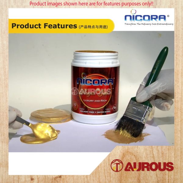 Nicora Exterior Interior Royal Gold Paint (30g , 90g , 250g) - Image 7