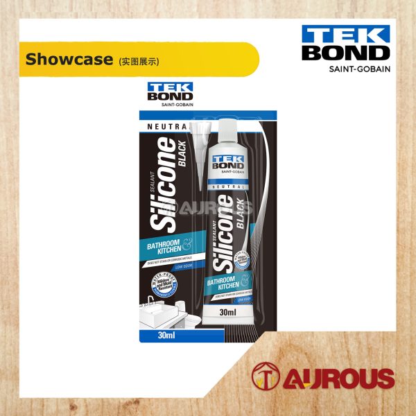 TEKBOND NEUTRAL SANITARY SILICONE SEALANT FOR BATHROOM & KITCHEN 30ML (BLACK, CLEAR, WHITE) - Image 2