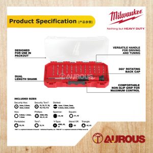 MILWAUKEE 39 IN 1 PRECISION MULTI-BIT SCREWDRIVER 48-22-2935 - Image 6