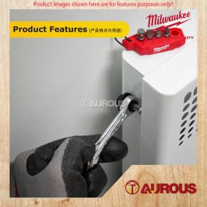 MILWAUKEE 7 IN 1 MULTI-BIT MINI RATCHET 48-22-2950 - Image 6
