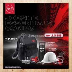 MILWAUKEE JOBSITE ESSENTIAL COMBO (48-22-8205N , 48-22-8382B , 48-73-1121 , 48-22-8850A , 48-22-0616)