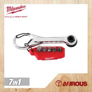 MILWAUKEE 7 IN 1 MULTI-BIT MINI RATCHET 48-22-2950