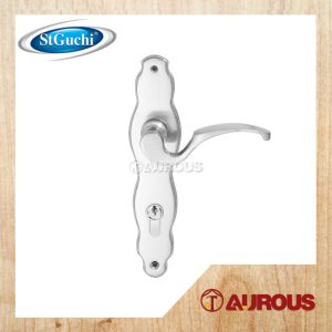 ST GUCHI LEVER MORTISE COMPLETE LOCKSET WITH MORTISE SASH LOCK AND 60MM DOUBLE KEY PROFILE CYLINDER (SGLM-4085/IZ001/D60)
