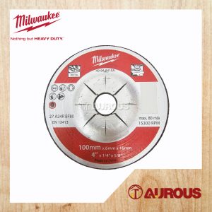 MILWAUKEE INOX ABRASIVE METAL GRINDING DISC 4'' / 100MM X 6MM X 16MM (49-94-8410A)