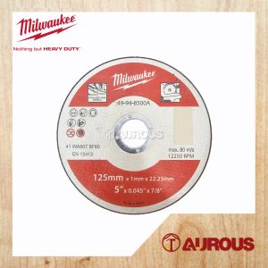 MILWAUKEE INOX METAL FIBRE CUTTING DISC 5"/125MM X 1MM X 22.23MM (49-94-8500A)