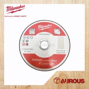 MILWAUKEE INOX METAL FIBRE CUTTING DISC 4'' / 105MM X 1MM X 16MM (49-94-8400A)