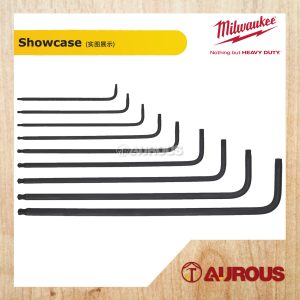 MILWAUKEE 9 KEY L-FORM TORX KEY SET 4932492693 (SIZE T8 - T40) - Image 3