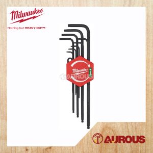 MILWAUKEE 9 KEY L-FORM TORX KEY SET 4932492693 (SIZE T8 - T40)