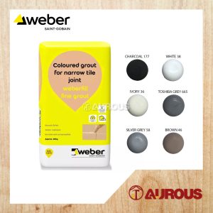 WEBER WEBERFILL FINE GROUT COLOURED GROUT FOR NARROW TILE JOINT (20KG)