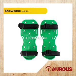 Alternative view of 1 PAIR - EPOXY AERATING DEFOAMING 3CM NAIL SPIKED SHOES FOR EPOXY FLOORING (GREEN)