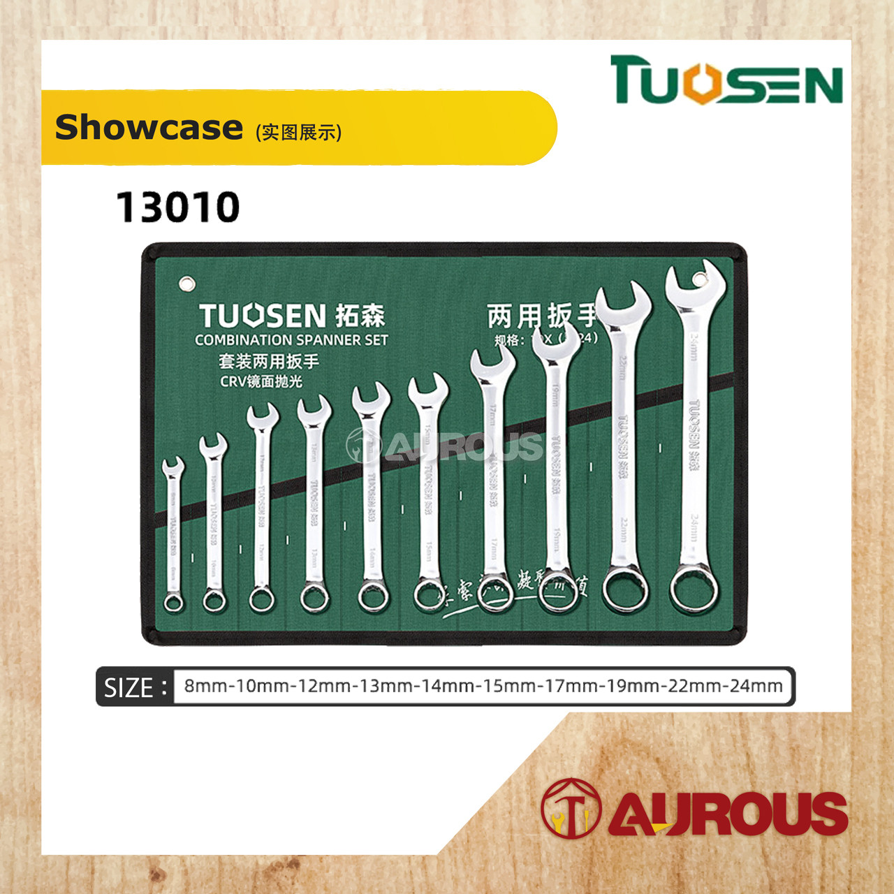 TUOSEN COMMON RING COMBINATION SPANNER SET (13010 / 13014 / 13020) - Image 2