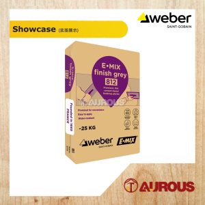 Alternative view of E MIX FINISH PREMIXED THIN CEMENT-BASED FINISHING PLASTER FOR WALL AND CEILING IN DRY OR WET INTERIOR ONLY 25KG (WHITE/GREY)