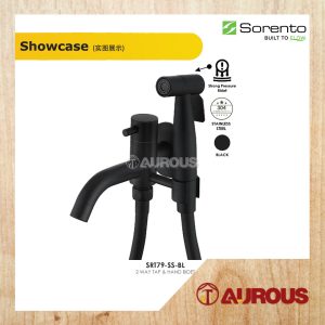 Alternative view of SORENTO STAINLESS STEEL 304 TWO WAY TAP C/W HAND BIDET & 1.2M FLEXIBLE HOSE SPRAY SET SRT79 (SS/MB/GM)