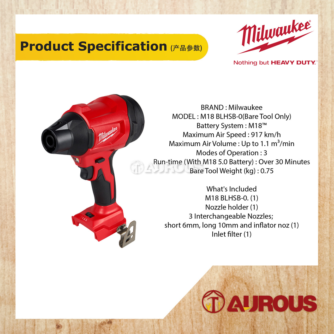 MILWAUKEE M18 BRUSHLESS PRECISION BLOWER M18 BLHSB-0 (BARE TOOL) - Image 5