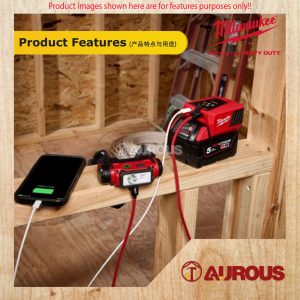 MILWAUKEE M18 TOP-OFF MINI USB-C CHARGER M18 TC-0 (BARE TOOL) - Image 8