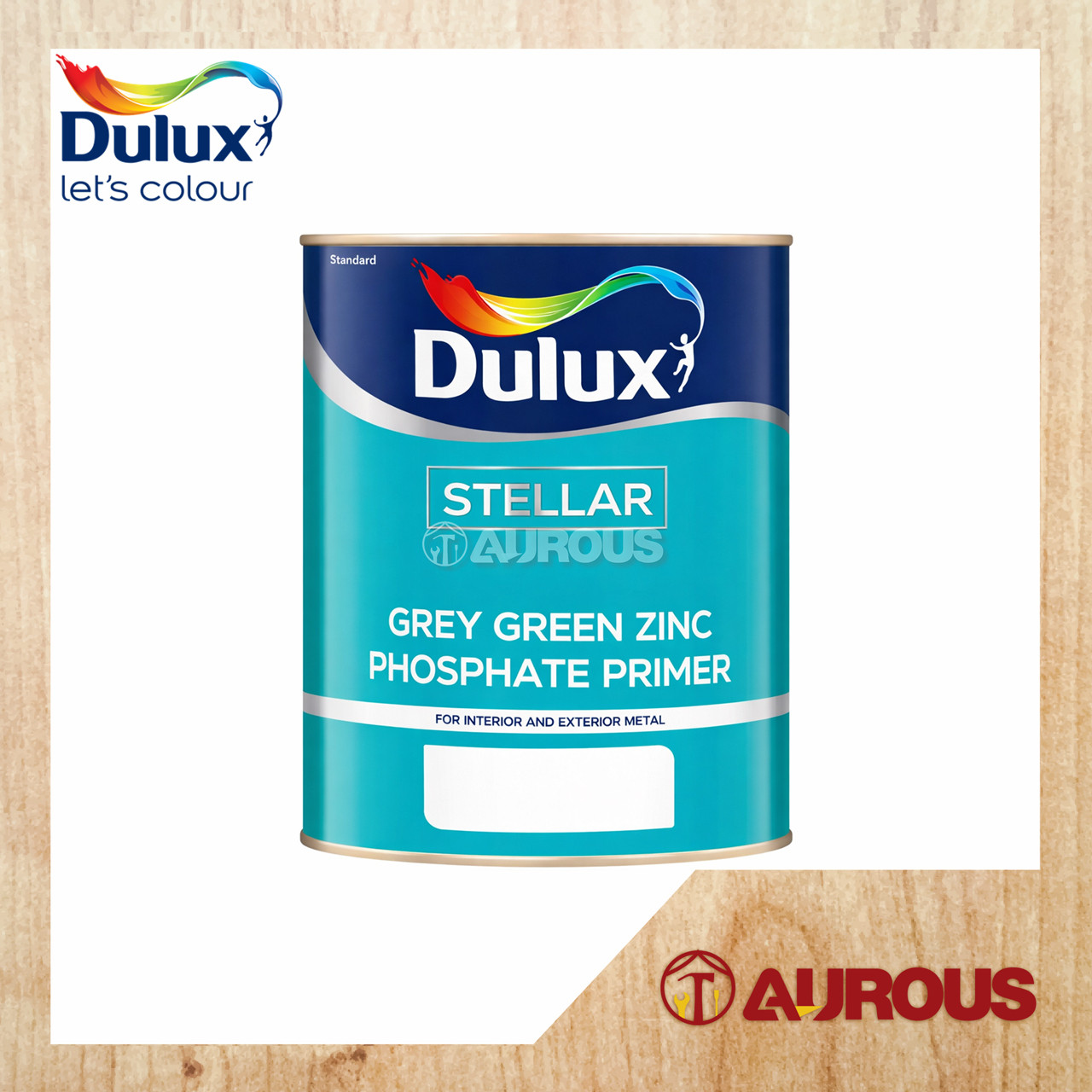DULUX STELLAR GREY GREEN ZINC PHOSPHATE PRIMER 5 LITRE (A500-388)
