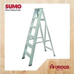 SUMO HEAVY DUTY HARDNESS ALUMINIUM SINGLE SIDED LADDER / TANGGA LIPAT ( STEPS 4,5,6,7 )