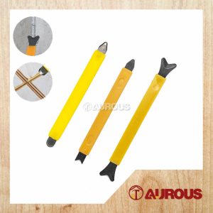 1 PIECE - TUNGSTEN STEEL DUAL HEAD CAULKING SCRAPER TILE GAP GROUT TOOL FOR INTERNAL AND EXTERNAL CORNER