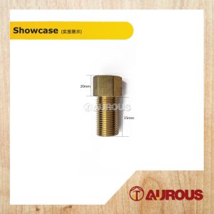 Alternative view of COPPER / STAINLESS STEEL MALE FEMALE 1/2” THREADED CONNECTOR EXTENSION ADAPTOR FOR FAUCET TAP & MIXER (35MM/50MM/70MM/95MM)