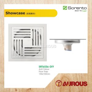 Alternative view of SORENTO ANTI ODOUR FLOOR GRATING FLOOR TRAP 150MM X 150MM (SRT6536/SRT6540/SRT6537-BL/SRT6541-BL)