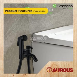 SORENTO TWO WAY TAP C/W HAND BIDET & 1.2M FLEXIBLE HOSE SPRAY SET (SRT70-BL / SRT70-CR) - Image 7