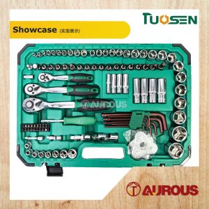 TUOSEN 121 PCS 1/4" 3/8" 1/2" AUTOMOTIVE SPANNER SOCKET AND HAND TOOL RATCHET ACCESSORIES SET (121-1) - Image 5