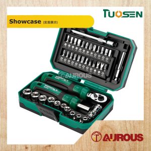 Alternative view of TUOSEN 40PCS MULTI FUNCTIONAL 1/4" MINI RATCHET WRENCH AUTOMOTIVE SPANNER SOCKET AND SCREW BIT SET (253250)