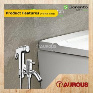 SORENTO TWO WAY TAP C/W HAND BIDET & 1.2M FLEXIBLE HOSE SPRAY SET (SRT70-BL / SRT70-CR) - Image 6