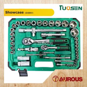 TUOSEN 61PCS 1/4" & 1/2" AUTOMOTIVE SPANNER SOCKET AND HAND TOOL ACCESSORIES RATCHET SET (61-1) - Image 5