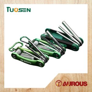 TUOSEN 8PCS FOLDABLE HEX / TORX KEY SET (18597 / 12281 / 12298)