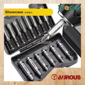 Alternative view of TUOSEN 1/4"(6.35MM) 14 PCS SET HEXAGONAL SHANK STEEL BOLT SCREW EXTRACTOR REMOVER TOOL KIT SET (100005)